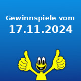 Gewinnspiele vom 17.11.2024